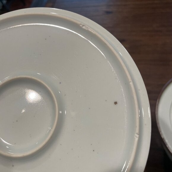 Vtg Dansk Denmark Brown Mist 9" Round Covered Casserole Dish Cream Speckled - Picture 6 of 13